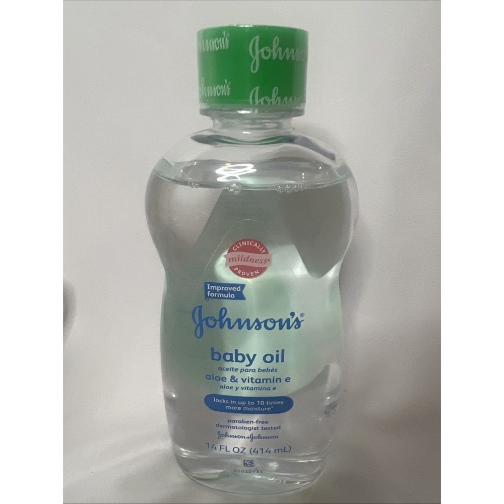 Johnson's Baby Oil With Aloe & Vitamin E ‎ 14 Oz Baby Skin Body New SEALED